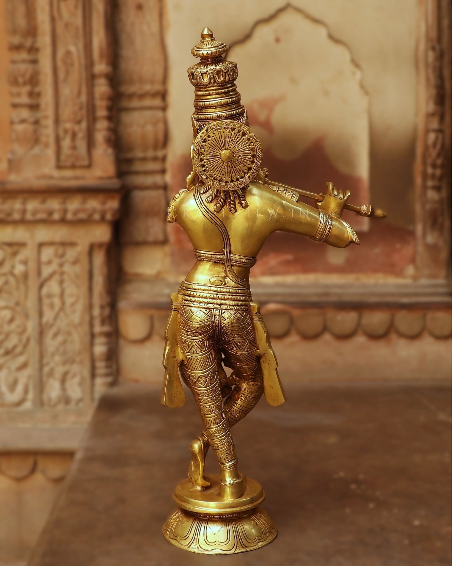 23"Brass Krishna Idol | Original Piece