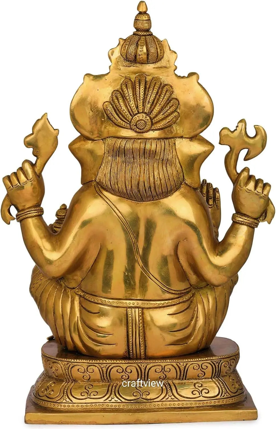 Brass Lord Ganesh statue 15.5" craftsview