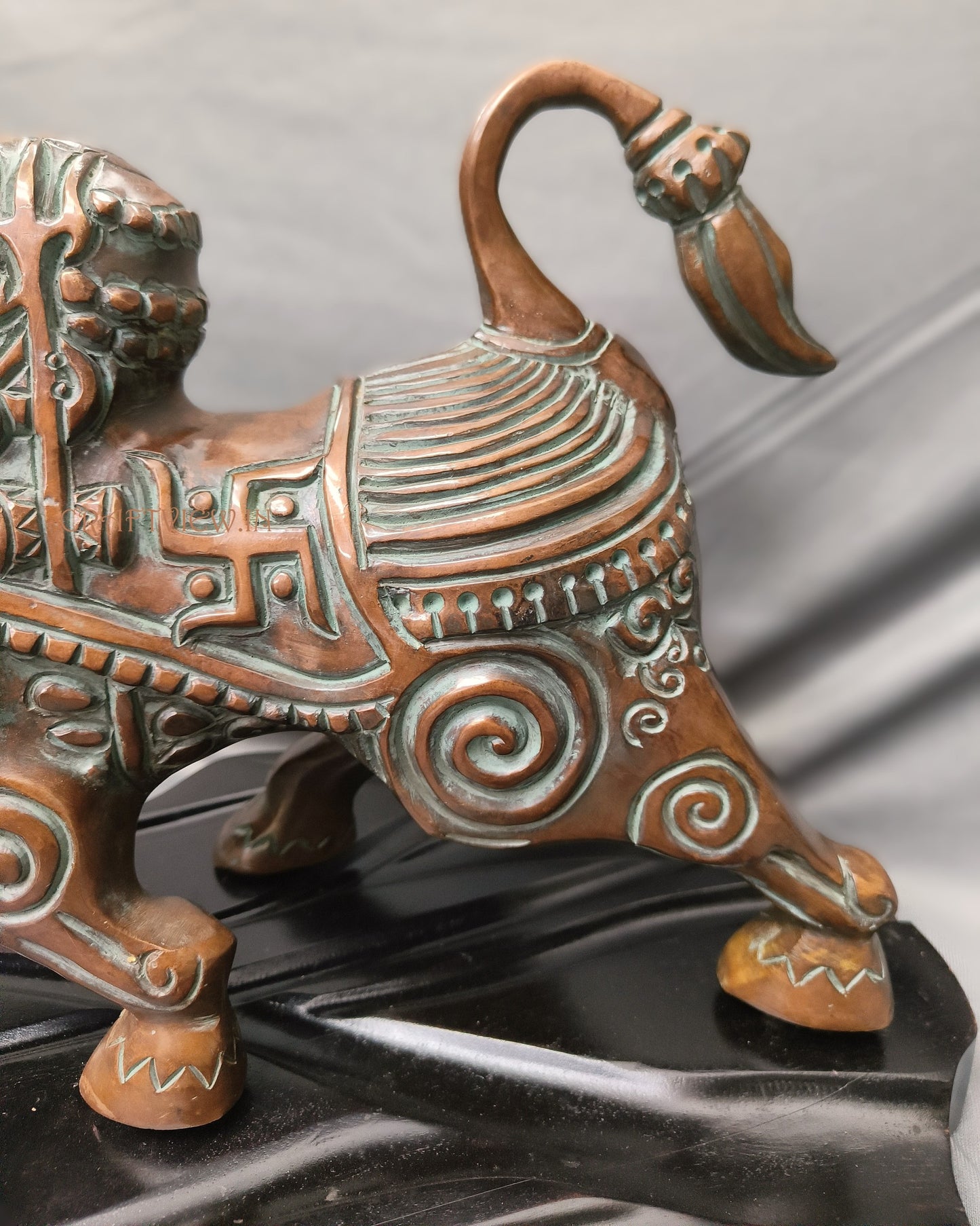Brass Shiva Nandi Sculpture Sacred Bull Nandi Made By Artist