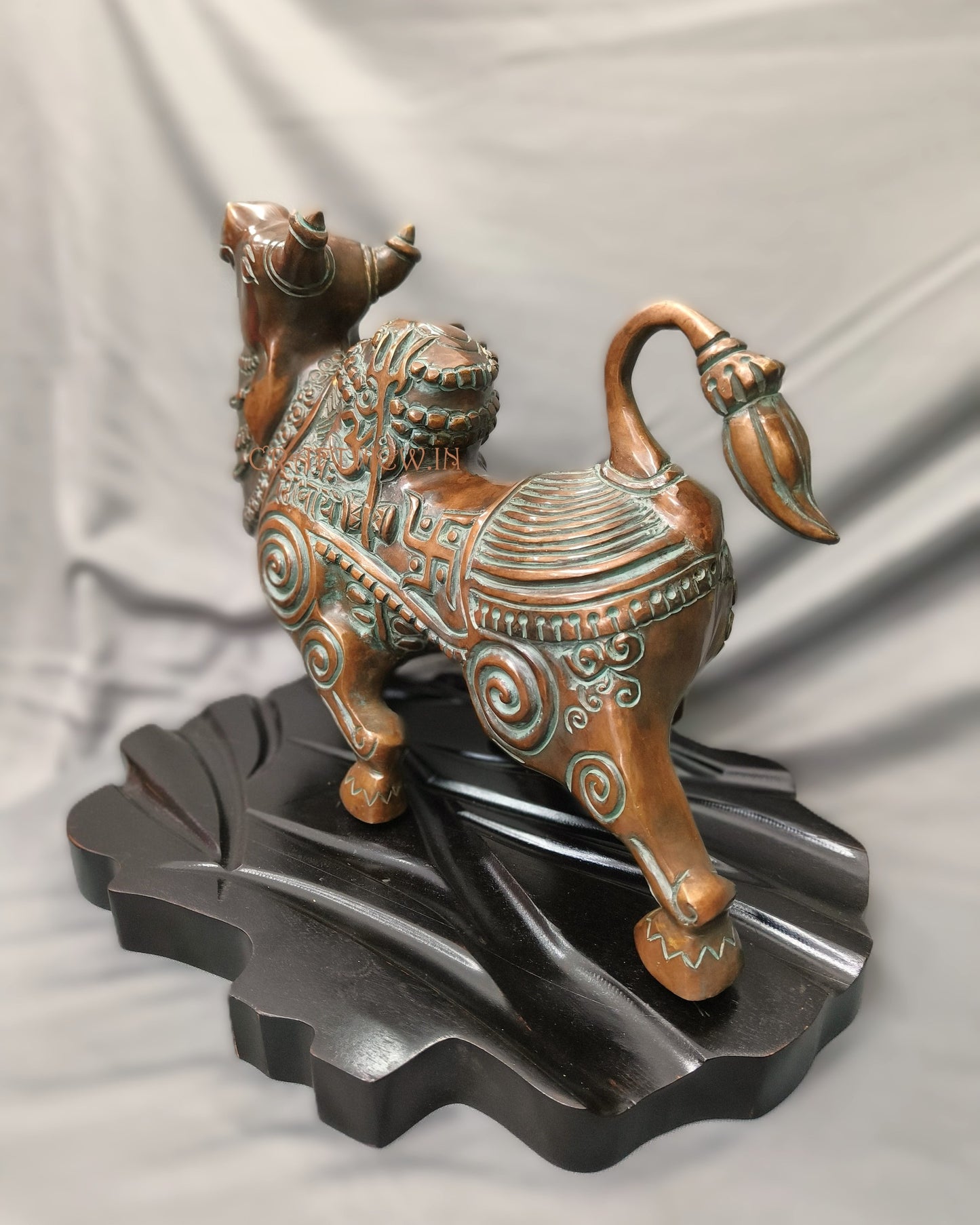 Brass Shiva Nandi Sculpture Sacred Bull Nandi Made By Artist
