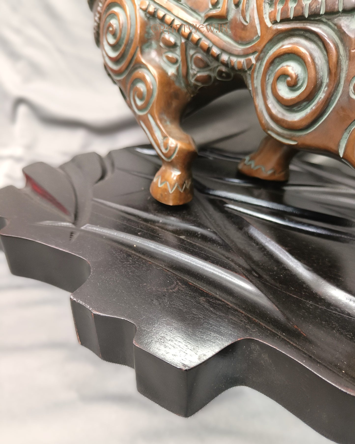 Brass Shiva Nandi Sculpture Sacred Bull Nandi Made By Artist