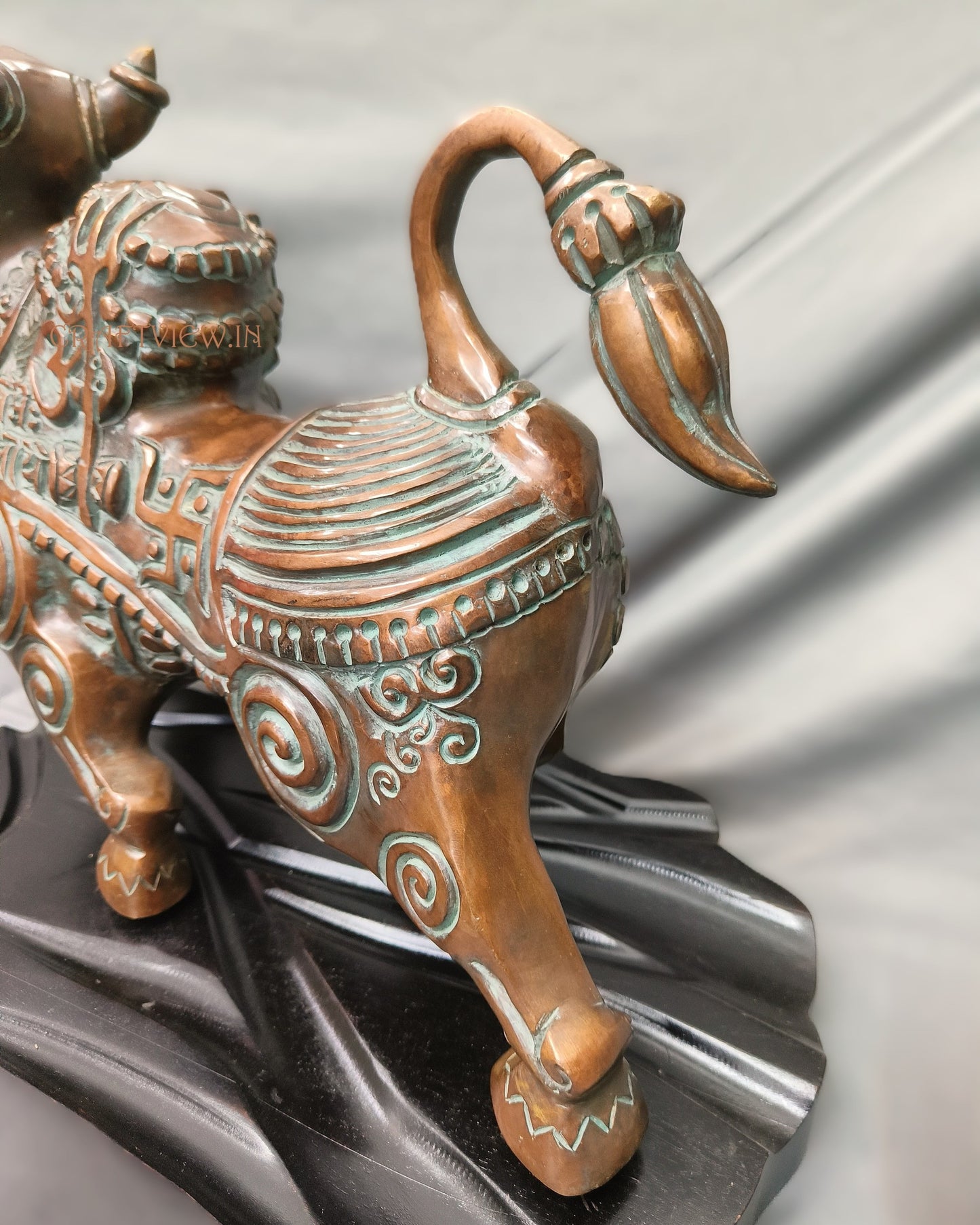 Brass Shiva Nandi Sculpture Sacred Bull Nandi Made By Artist