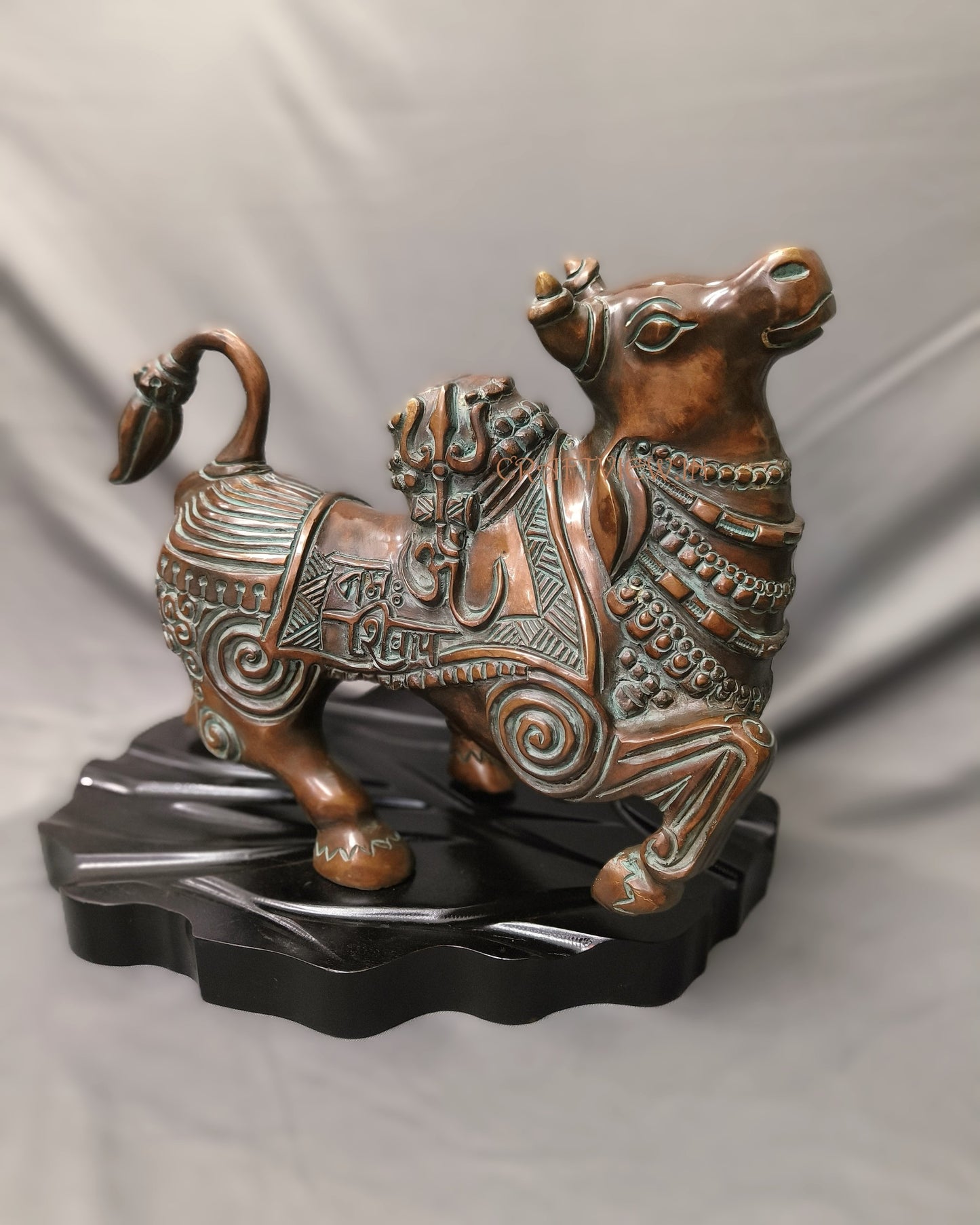Brass Shiva Nandi Sculpture Sacred Bull Nandi Made By Artist