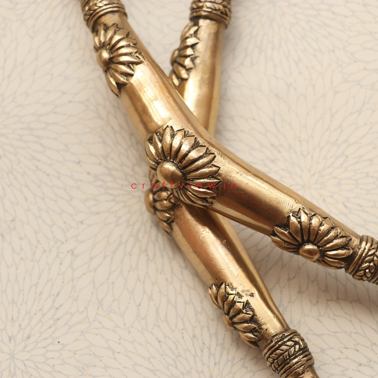 Brass Door Handle Tribal Art.