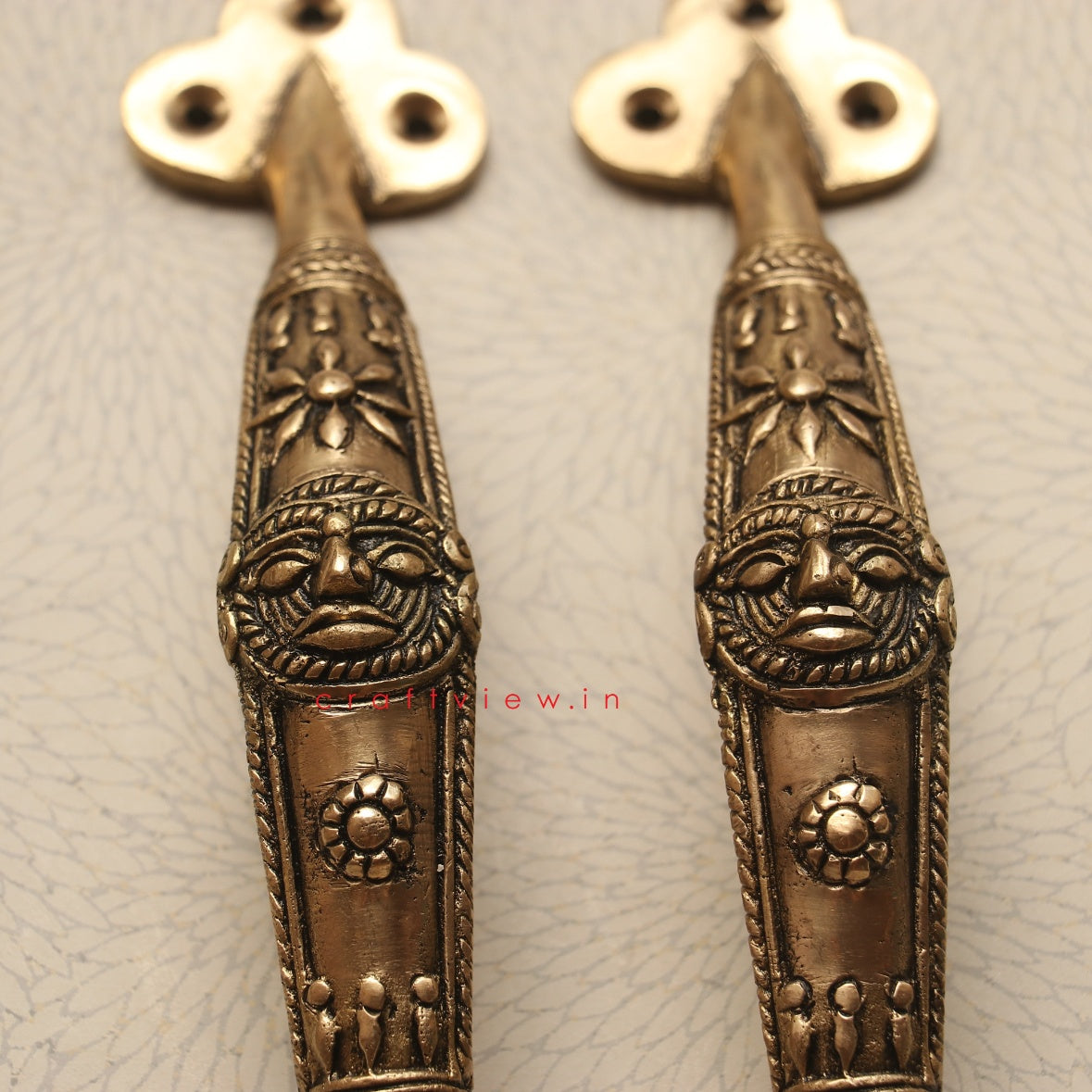 handcrafted Brass Decorative Door Handle