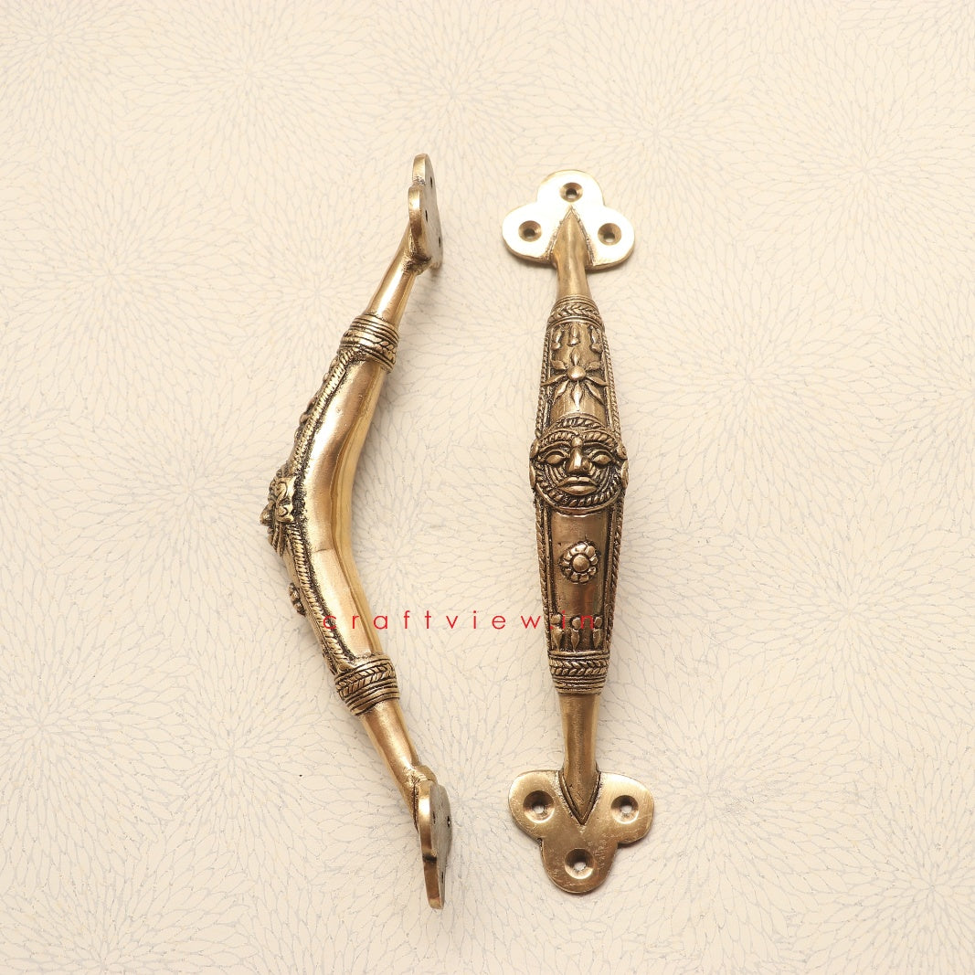 handcrafted Brass Decorative Door Handle