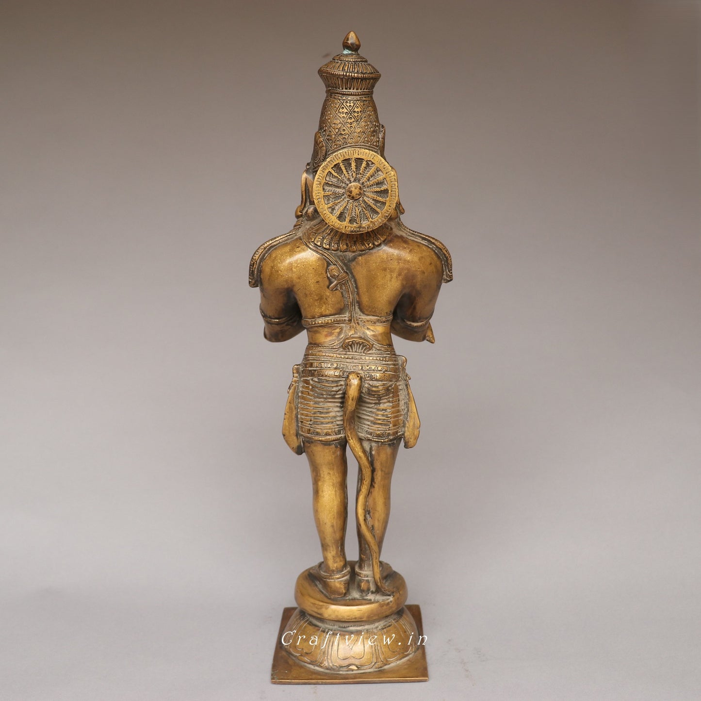Brass Lord Hanuman Standing Statue