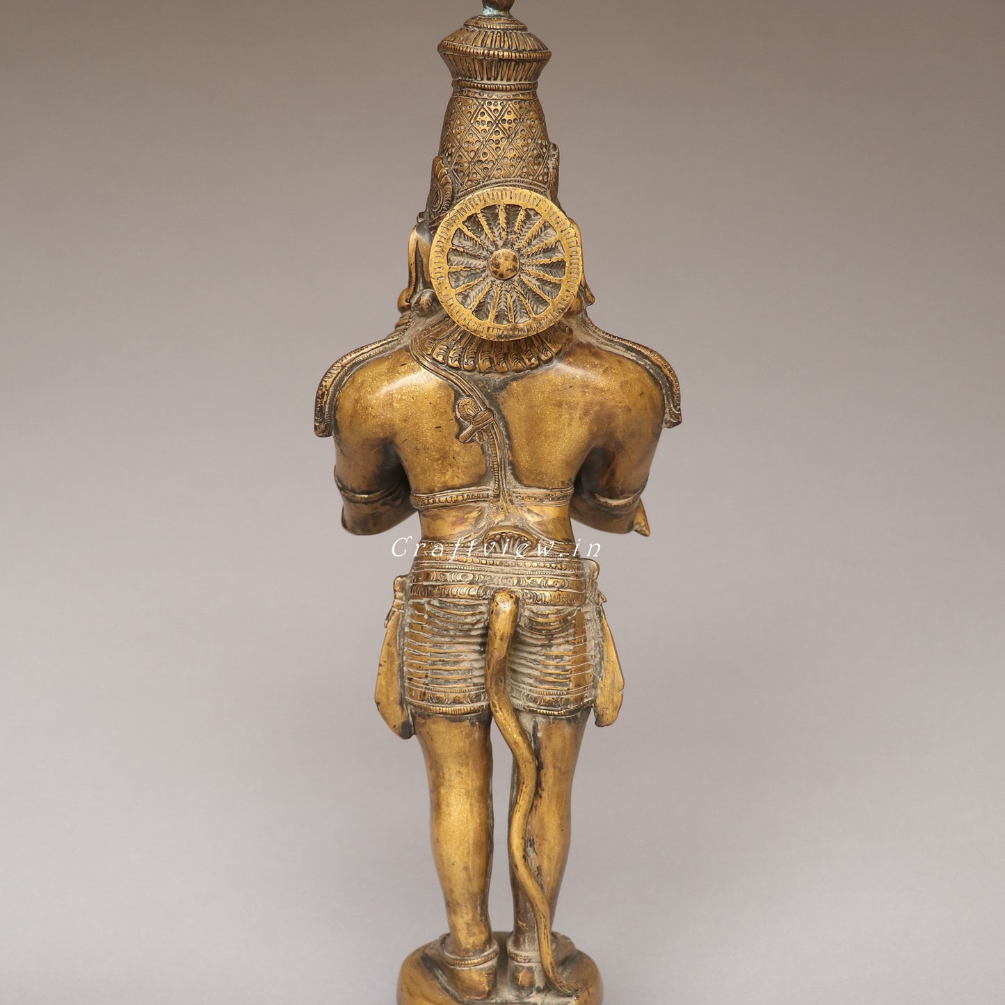 Brass Lord Hanuman Standing Statue