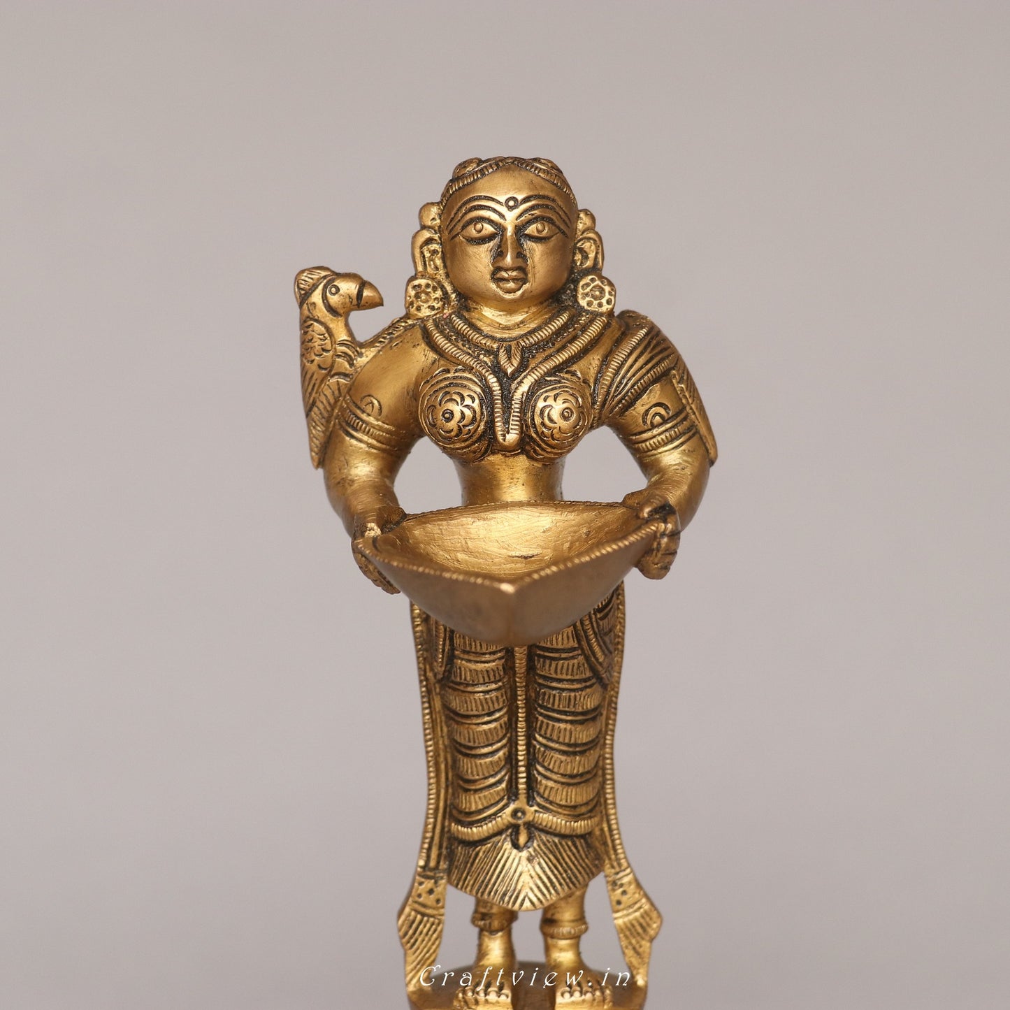 Brass Superfine Deep Lakshmi Idol
