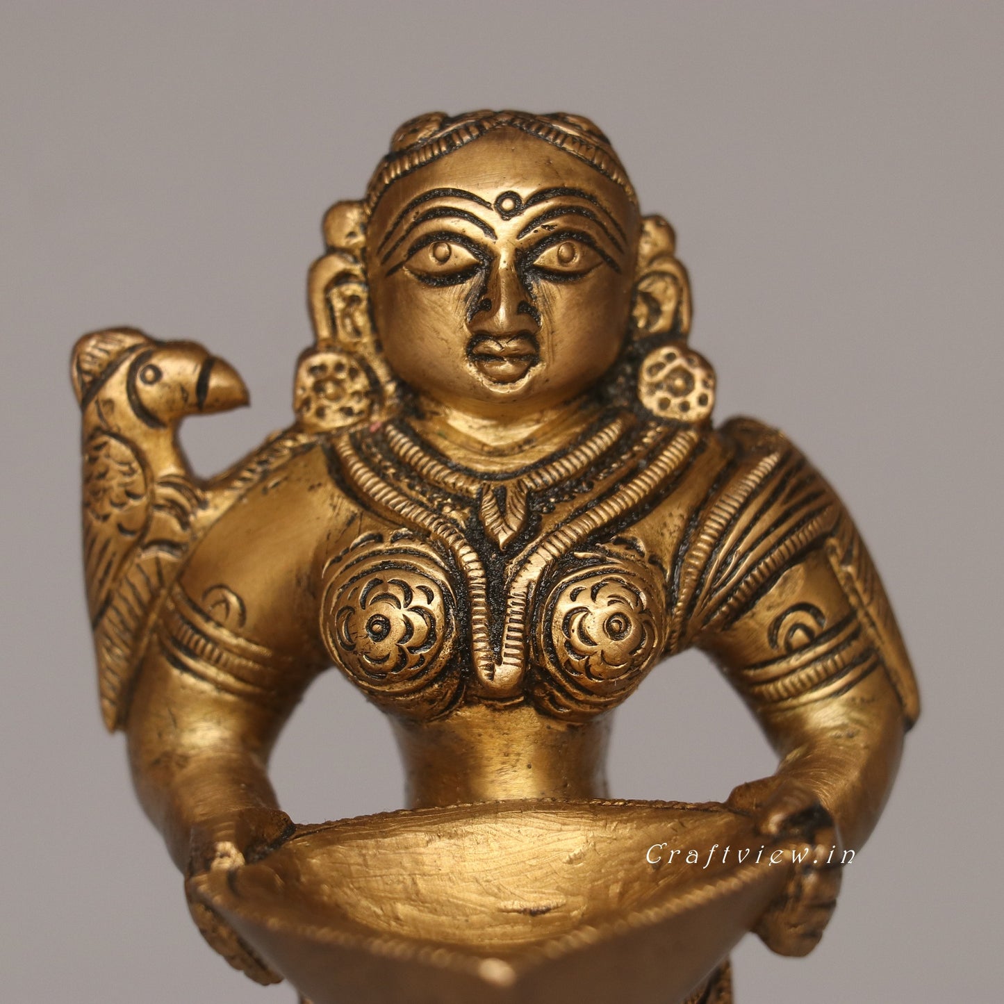 Brass Superfine Deep Lakshmi Idol