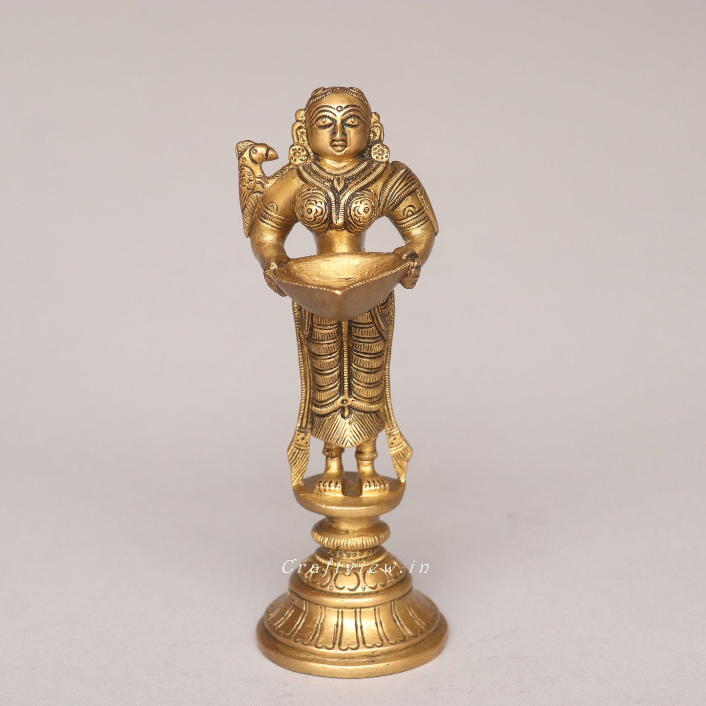 Brass Superfine Deep Lakshmi Idol