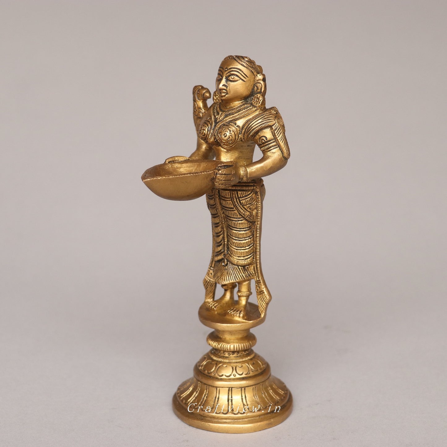 Brass Superfine Deep Lakshmi Idol