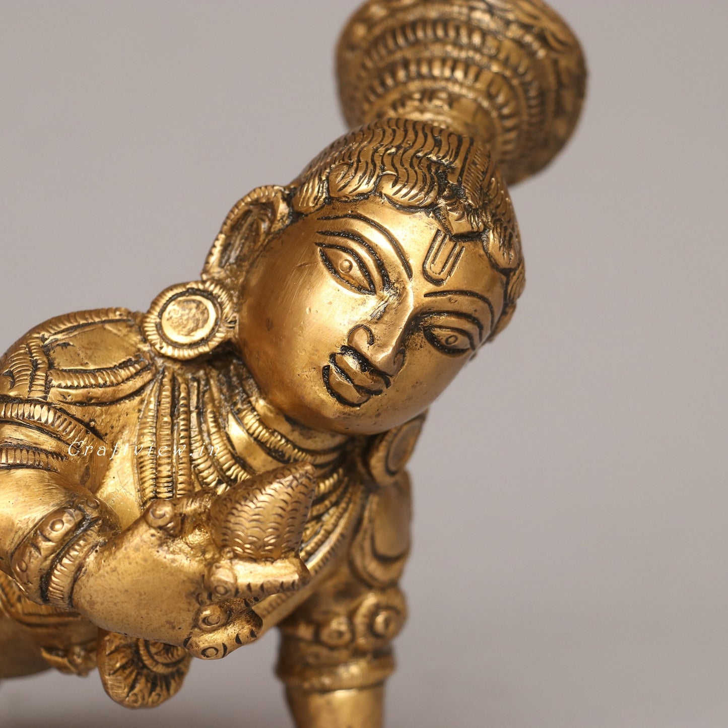 Brass Laddu Gopal Idol A Symbol of Divine Love and Playfulness