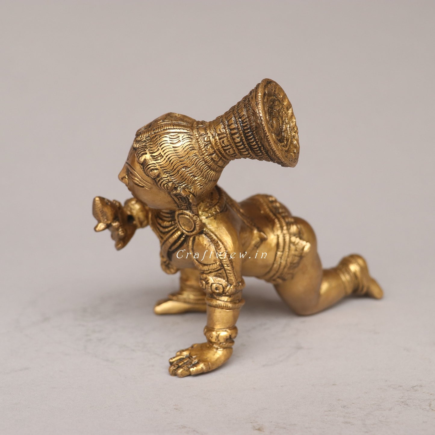 Brass Laddu Gopal Idol A Symbol of Divine Love and Playfulness
