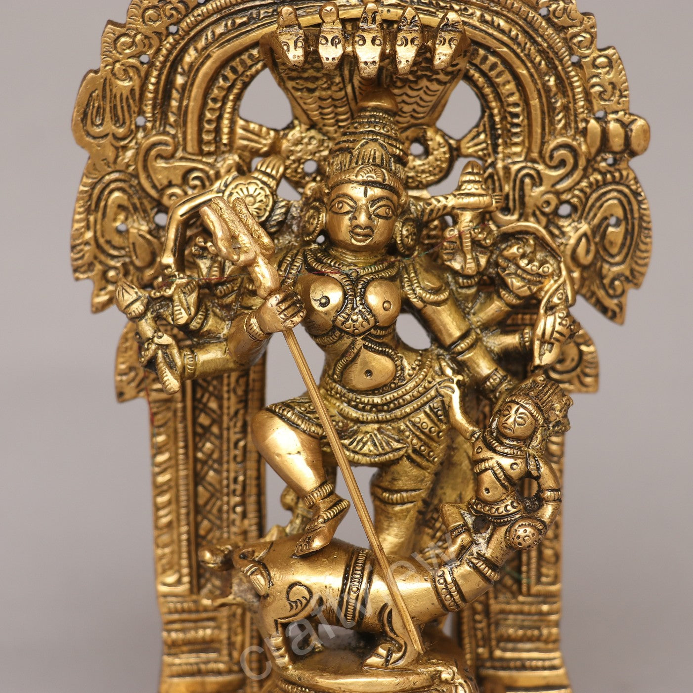 Brass Durga Mahishasur Mardini Statue