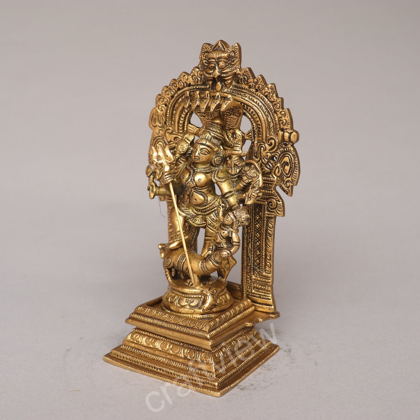 Brass Durga Mahishasur Mardini Statue
