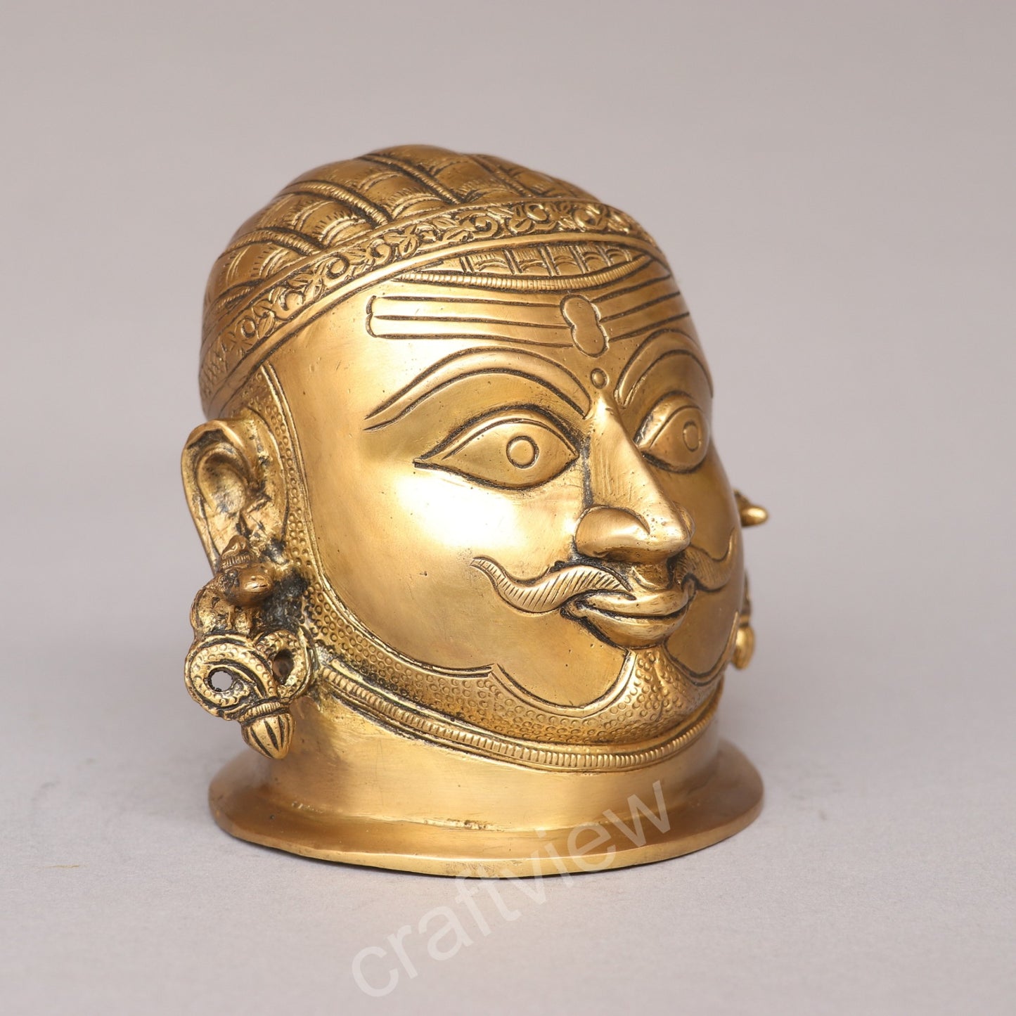 Brass Majestic Shiva Mukhalingam Head