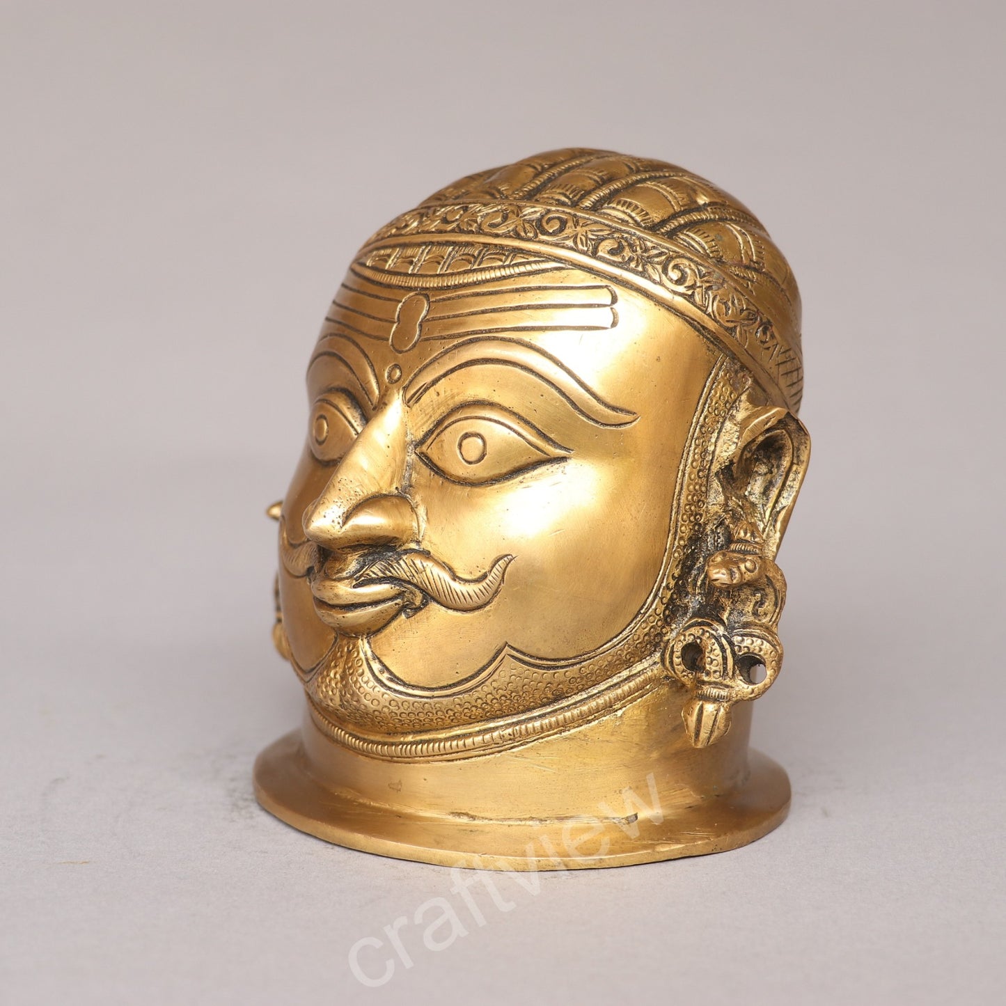 Brass Majestic Shiva Mukhalingam Head