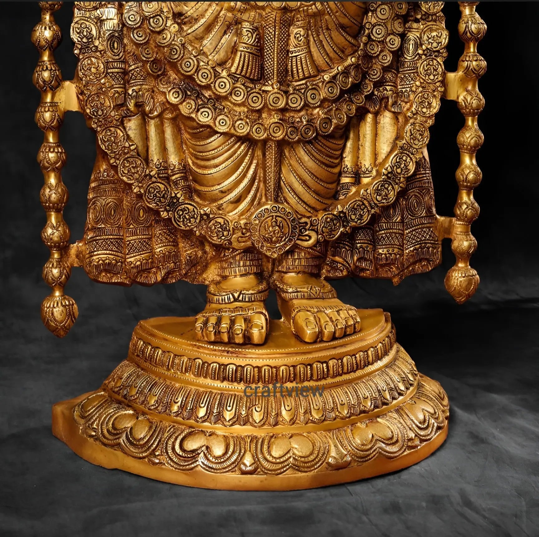 47" Brass Tirupati Balaji Venkateshwara Statue Craftsview