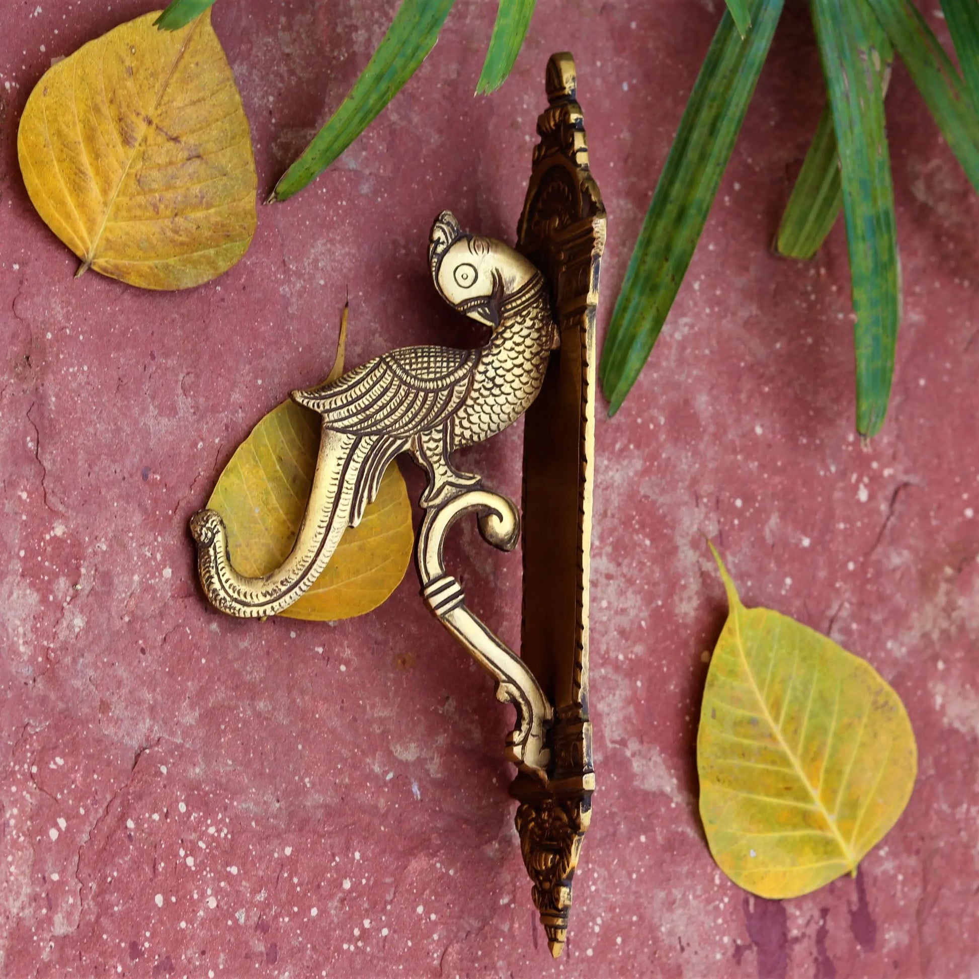 Brass Peacock Bracket 11" craftsview
