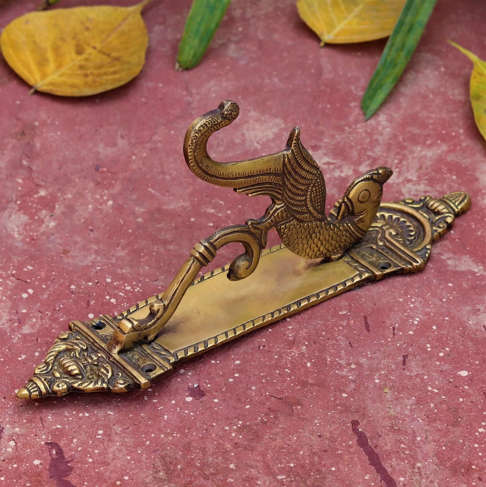 Brass Peacock Bracket 11" craftsview