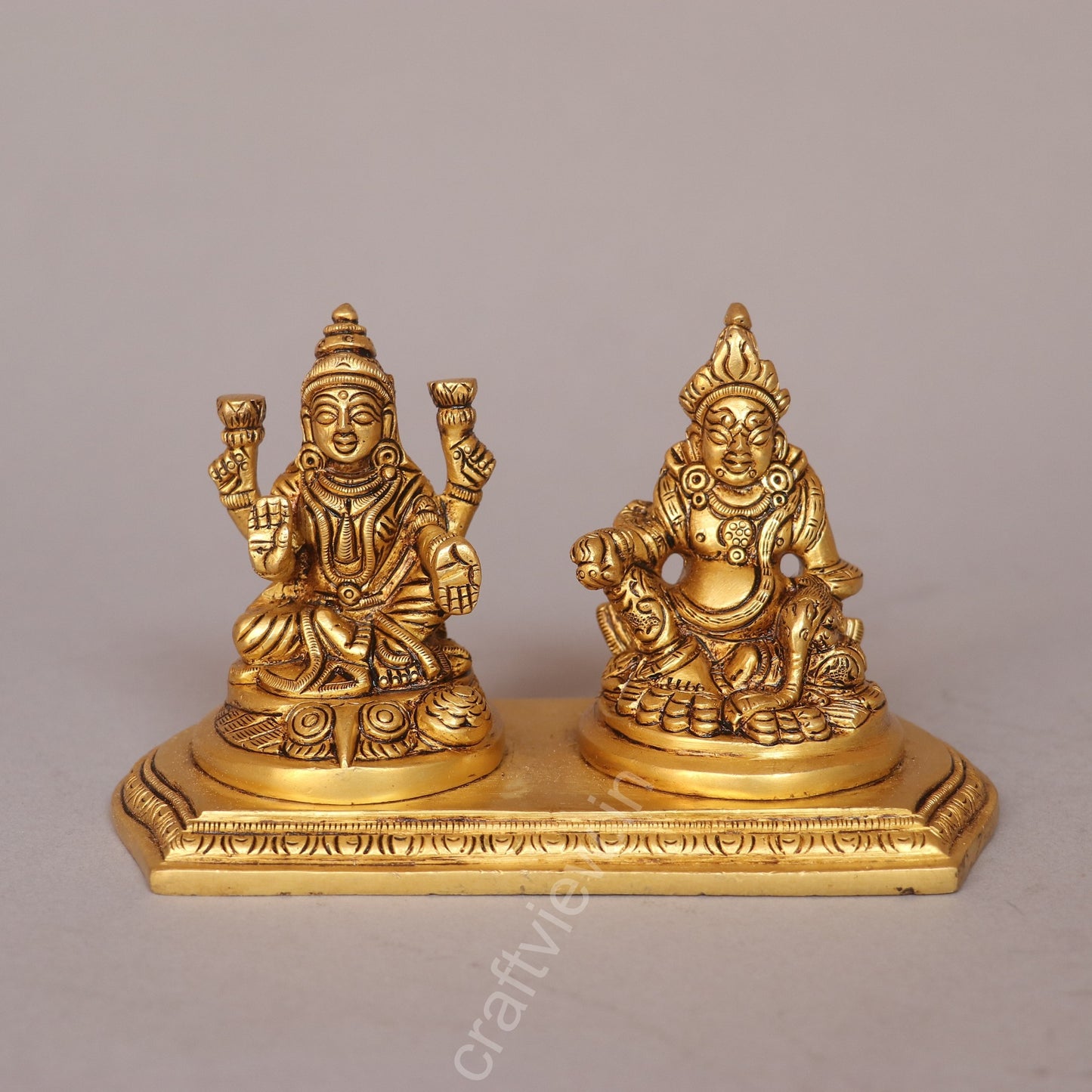Brass Lakshmi Kuber Statue
