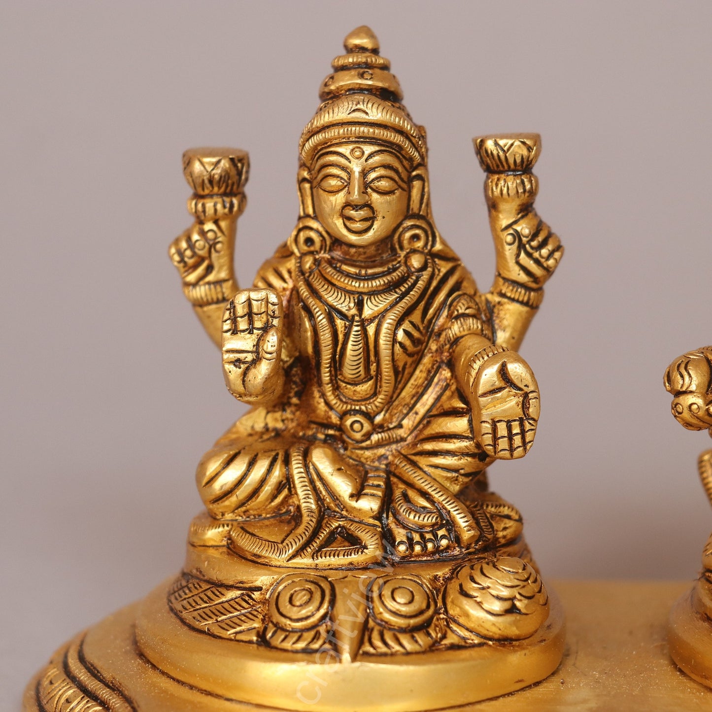 Brass Lakshmi Kuber Statue