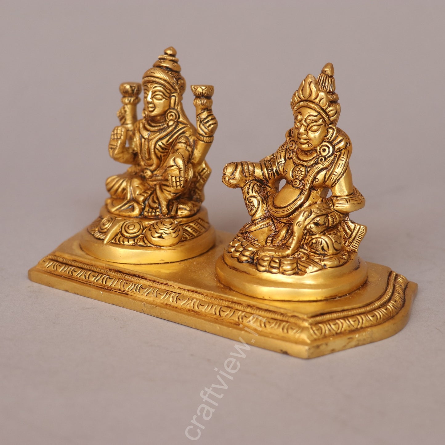 Brass Lakshmi Kuber Statue