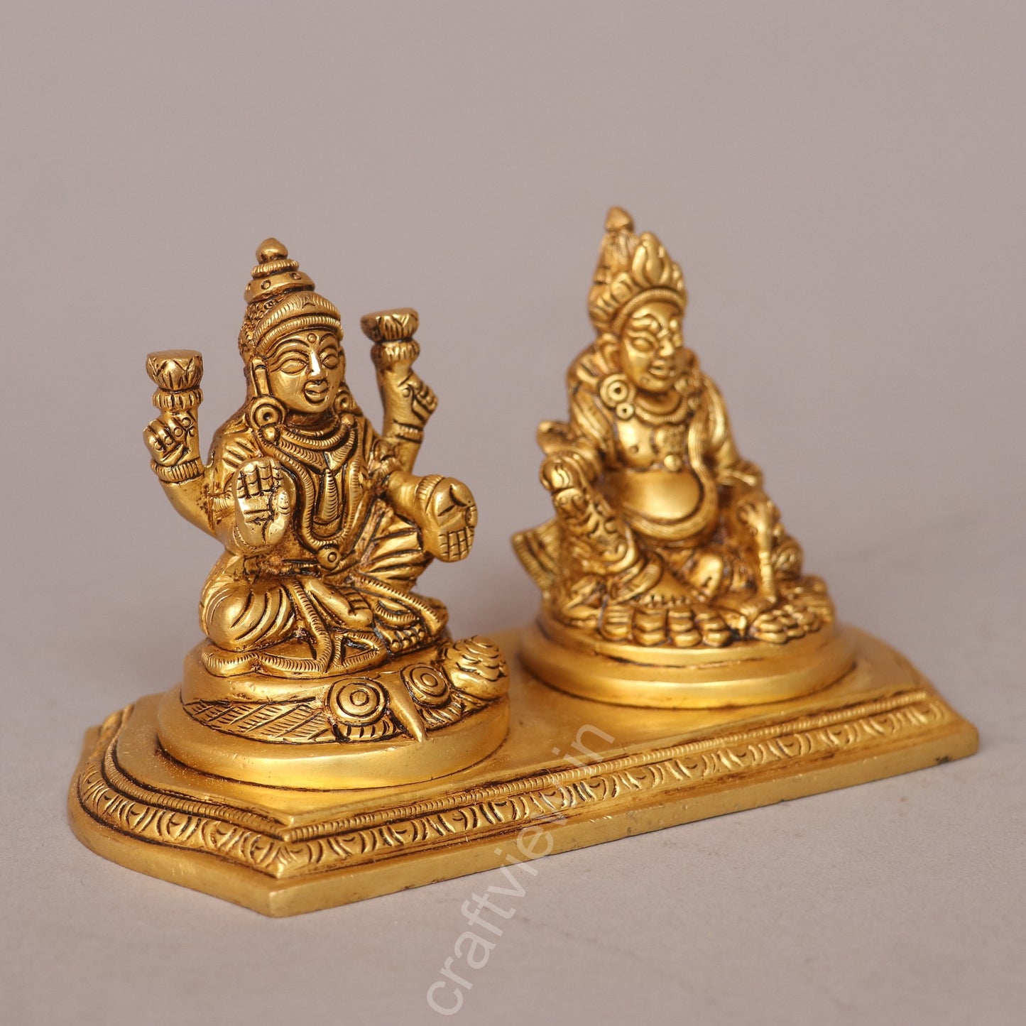 Brass Lakshmi Kuber Statue