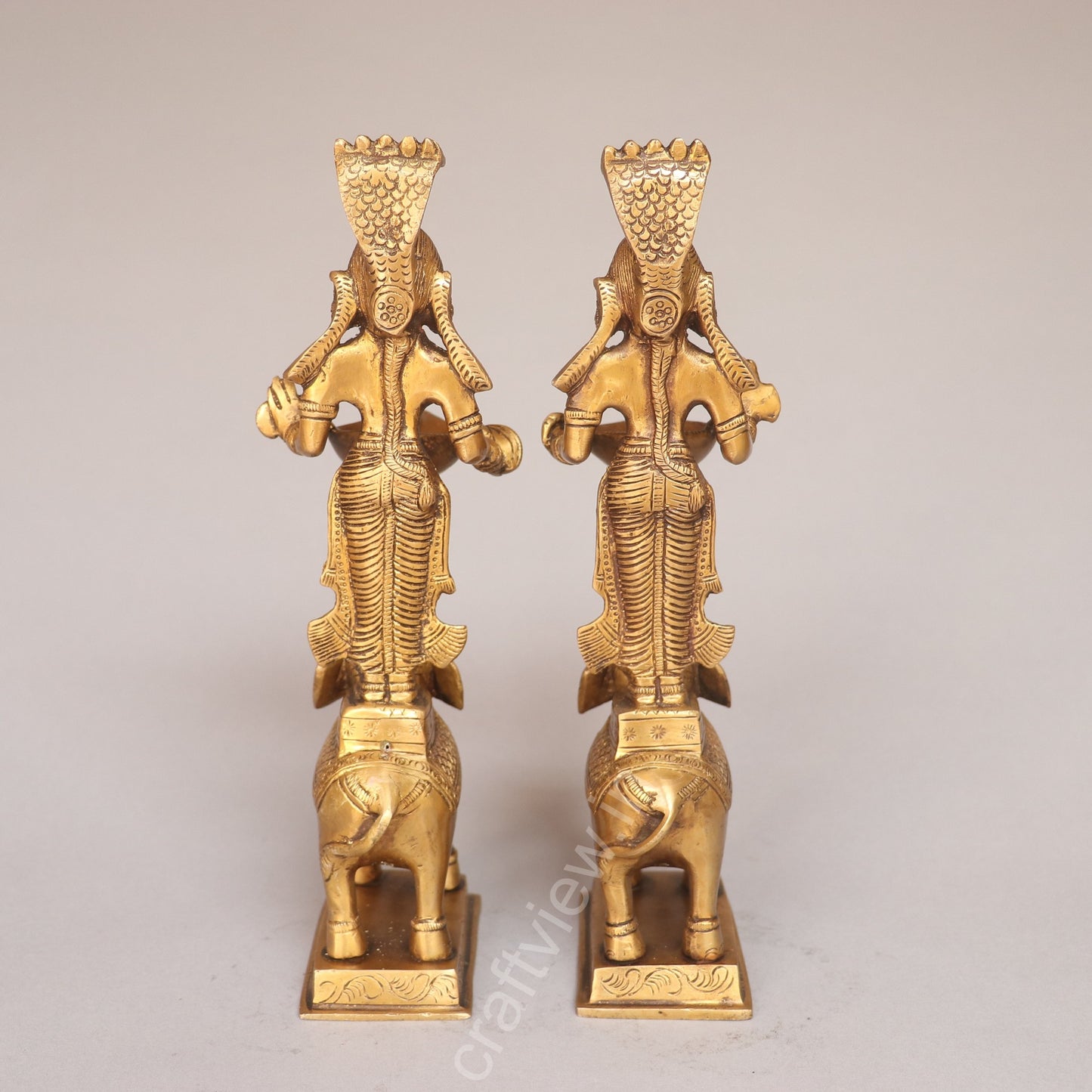 Superfine Brass Deep Lakshmi Set Of 2 Pcs