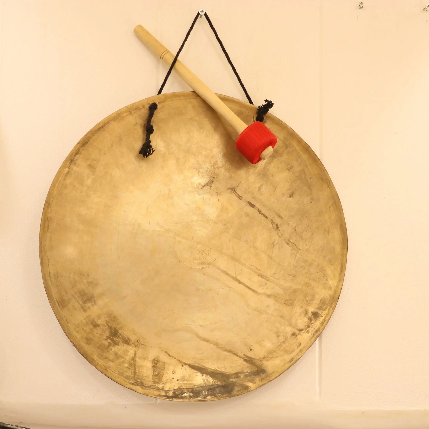 18''Eight Auspicious Symbol Healing Gong for Meditation in Bronze Craftsview