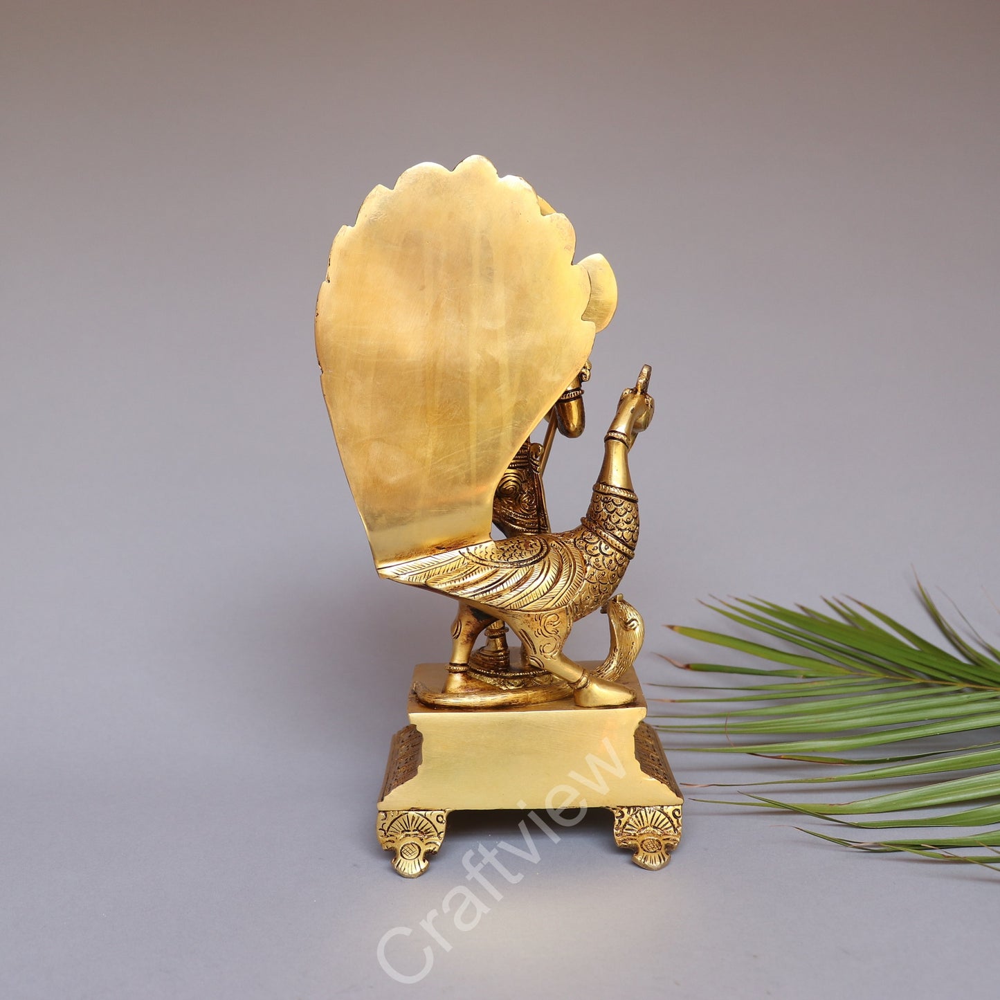 Brass Lord Murgan Kartikeya idol