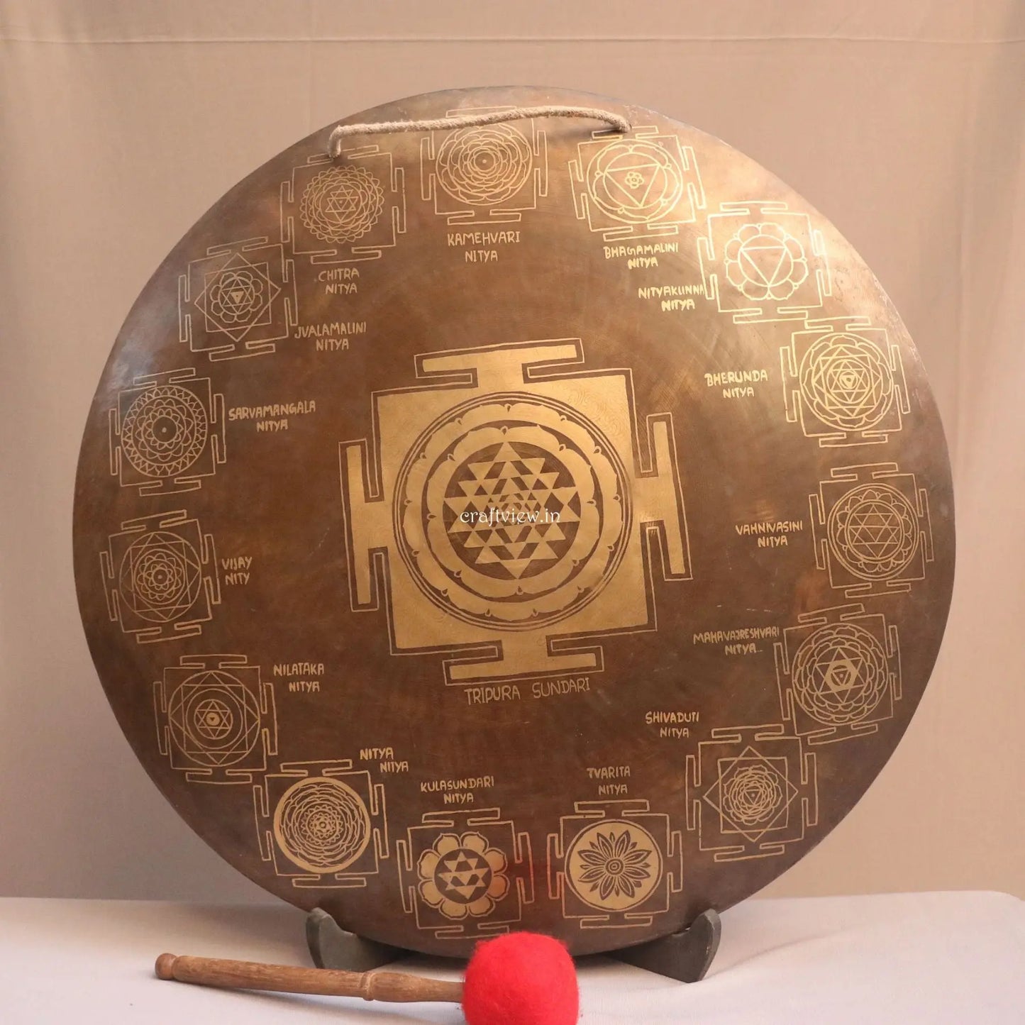 Gong for Meditation & Sound Therapy Handmade Tibetan Handcrafted craftsview