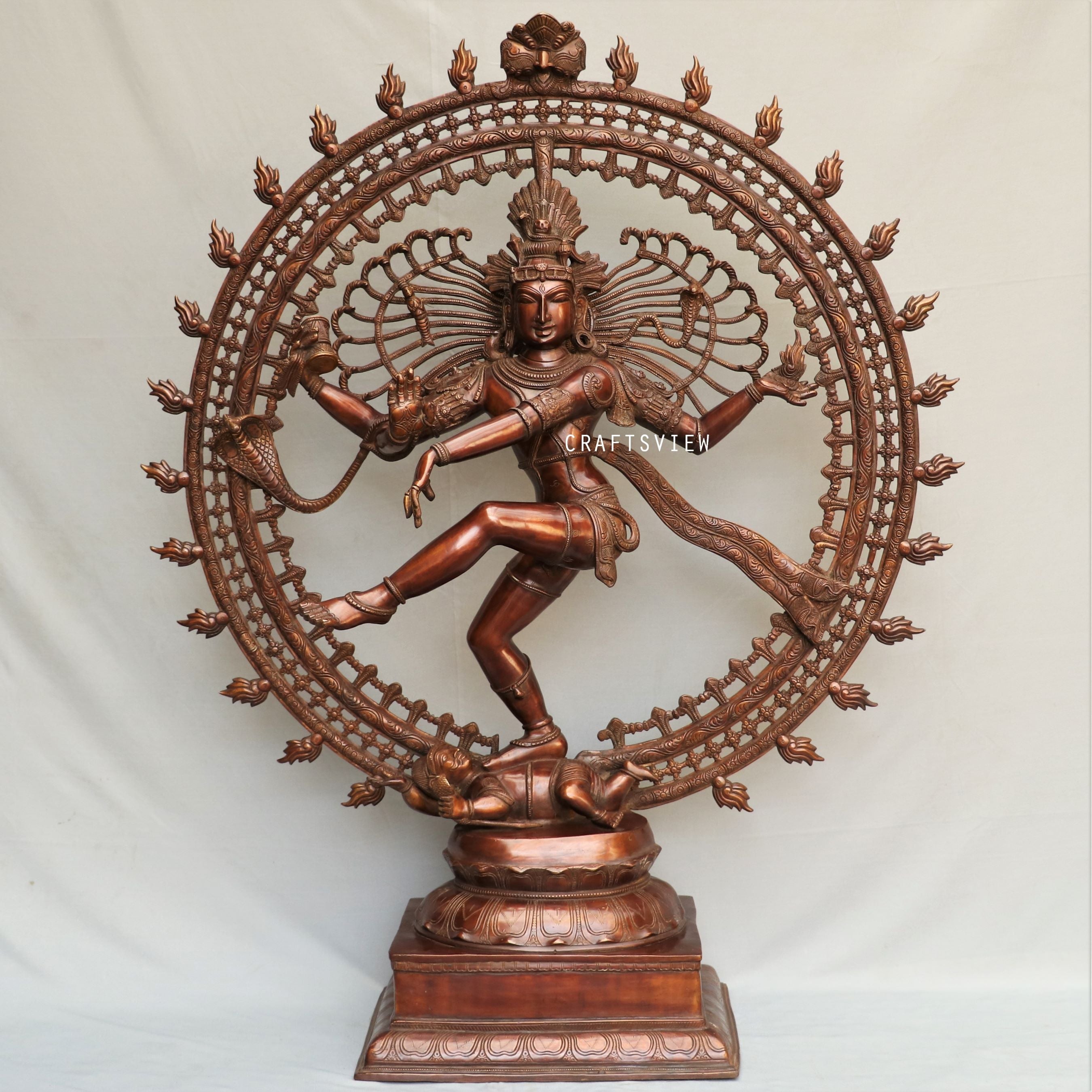 Exquisite Lord Natraja Sculpture Ecstatic Dance Form Of Lord Shiva 48 