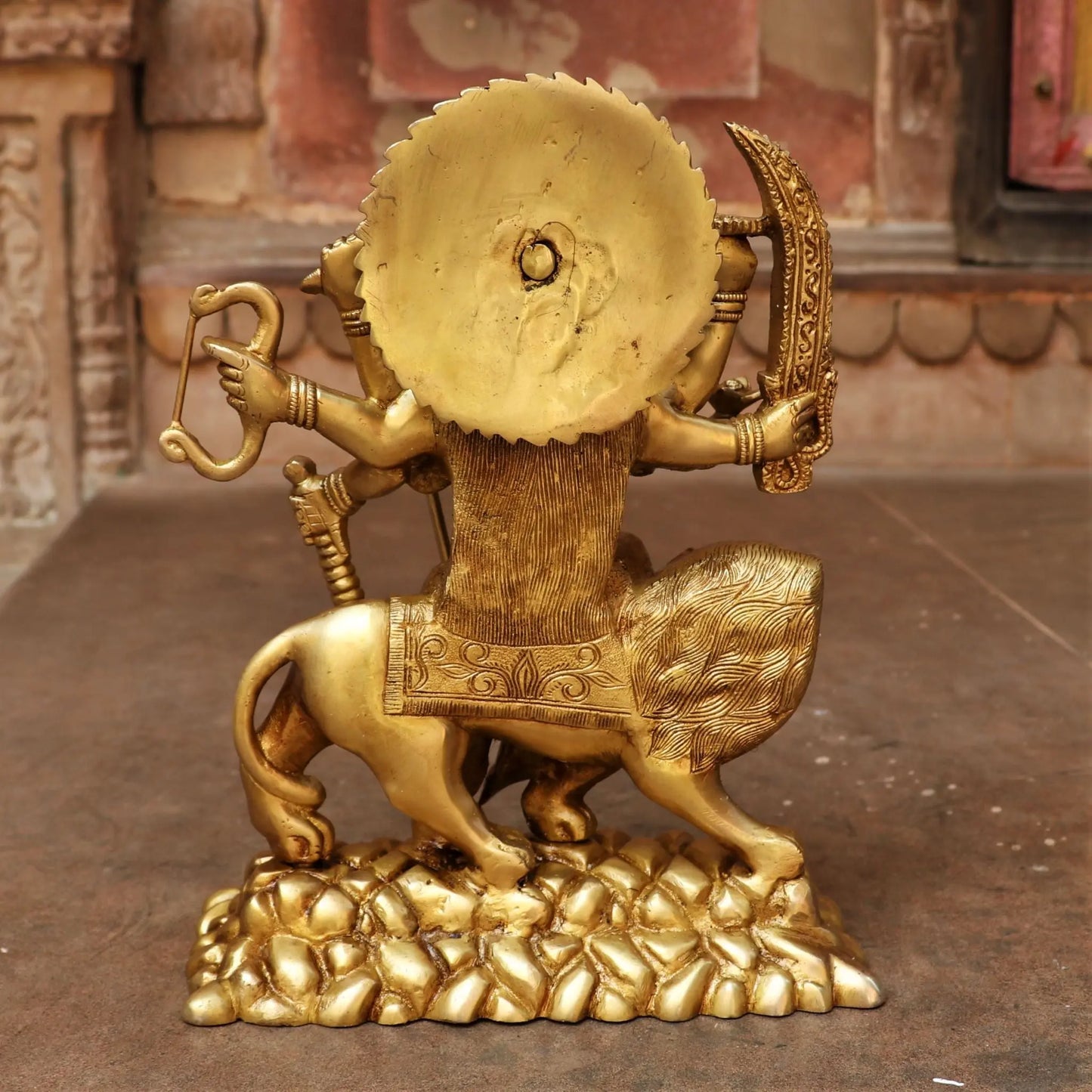 beautiful statue of Ma Sherawali Durga 12" Craftsview