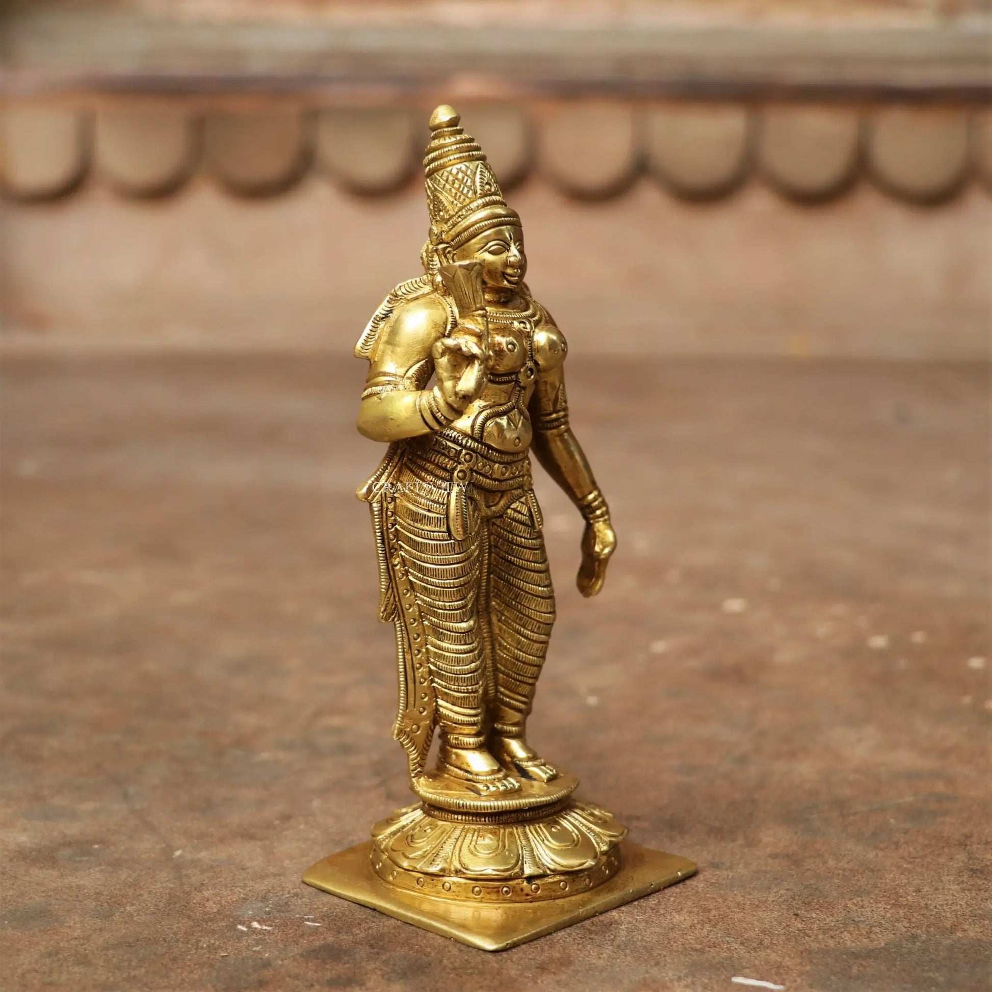 Brass Parvati Statue 5.5" craftsview