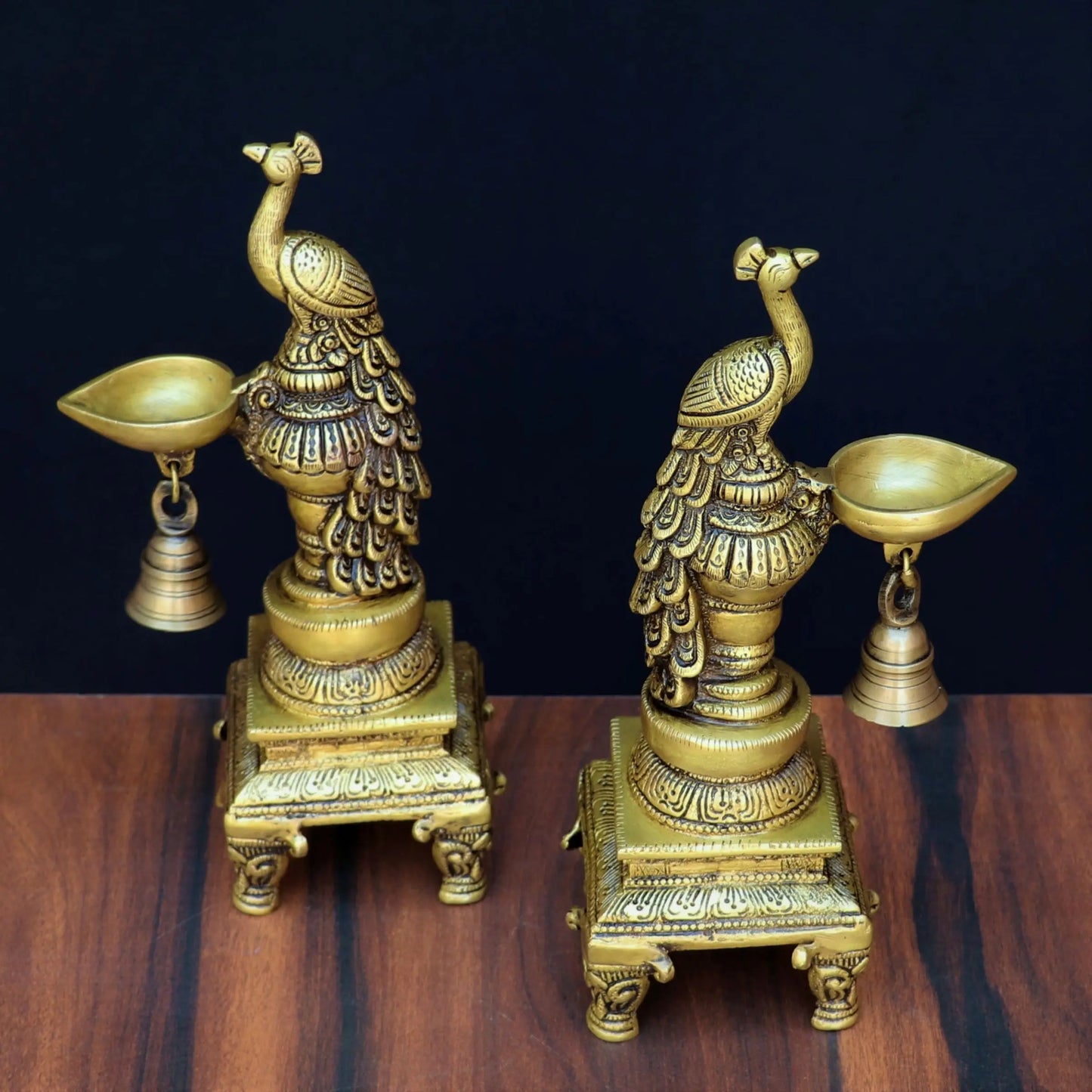 Brass Peacock Oil Lamp Stand craftsview
