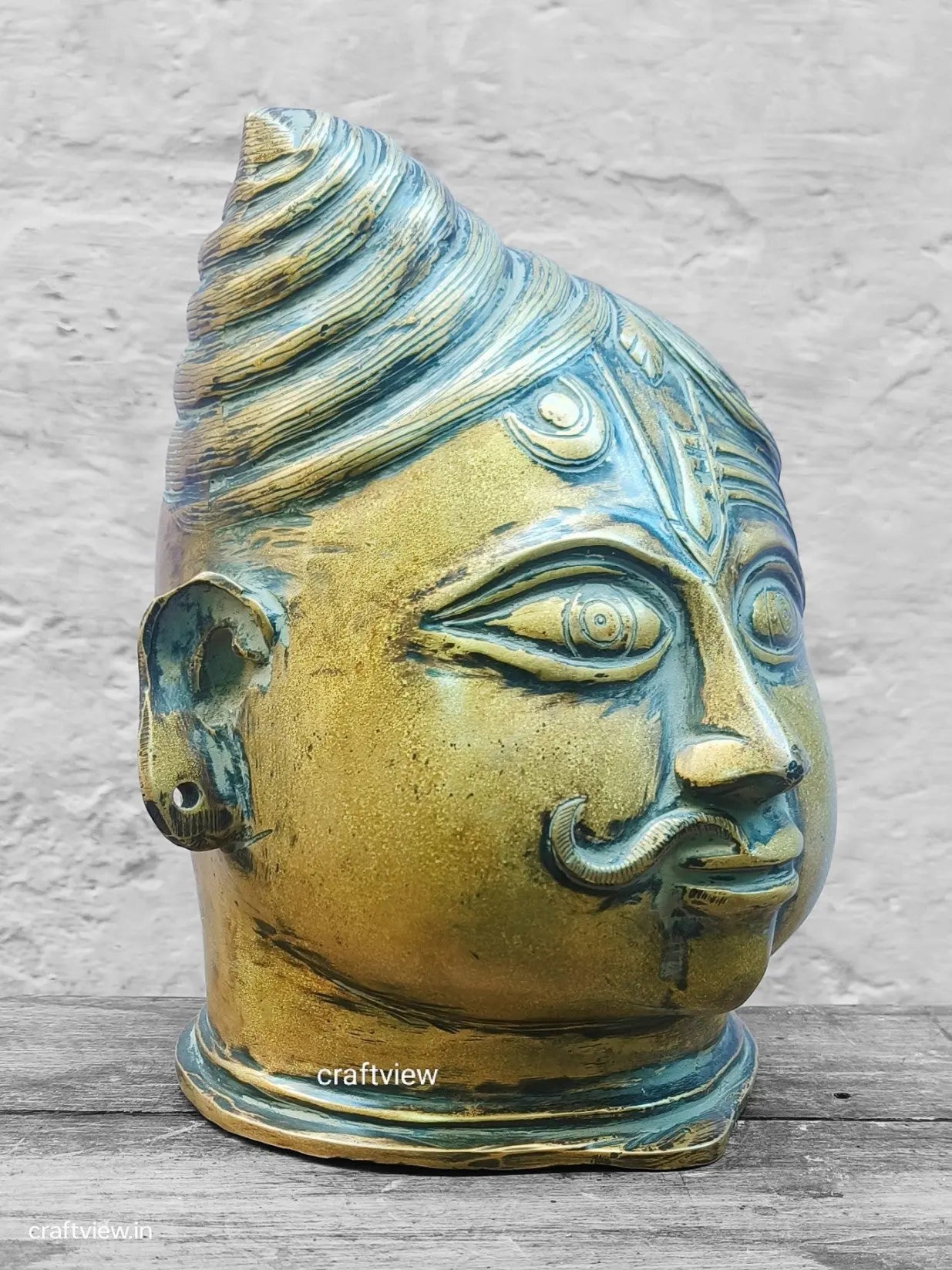 Brass Ardhanarishvara head Mukhalingam Craftsview
