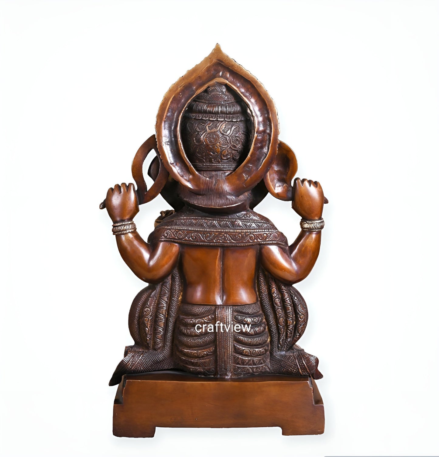 Brass Ganesha Statue Golden Finished