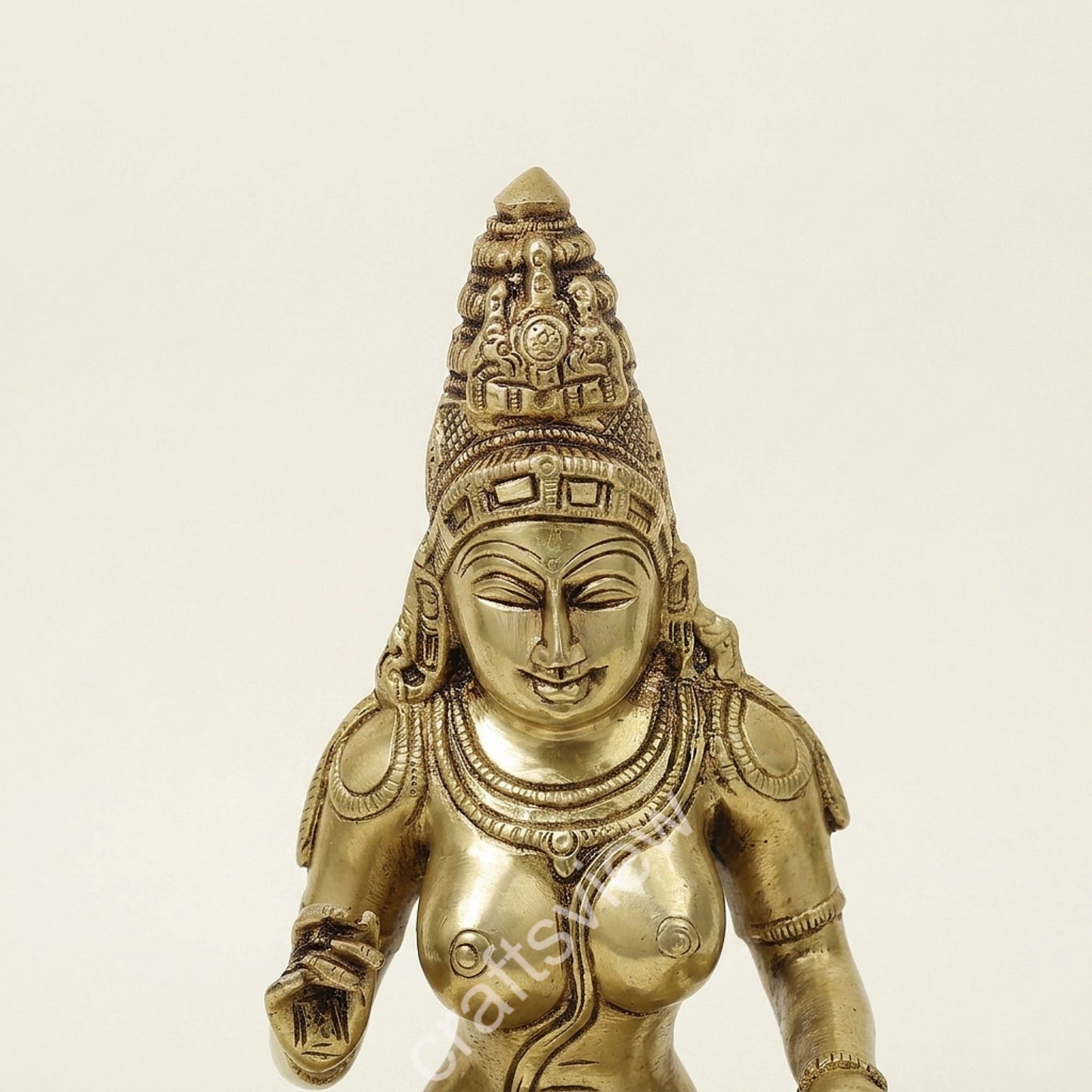 Brass Goddess Parvati Statue