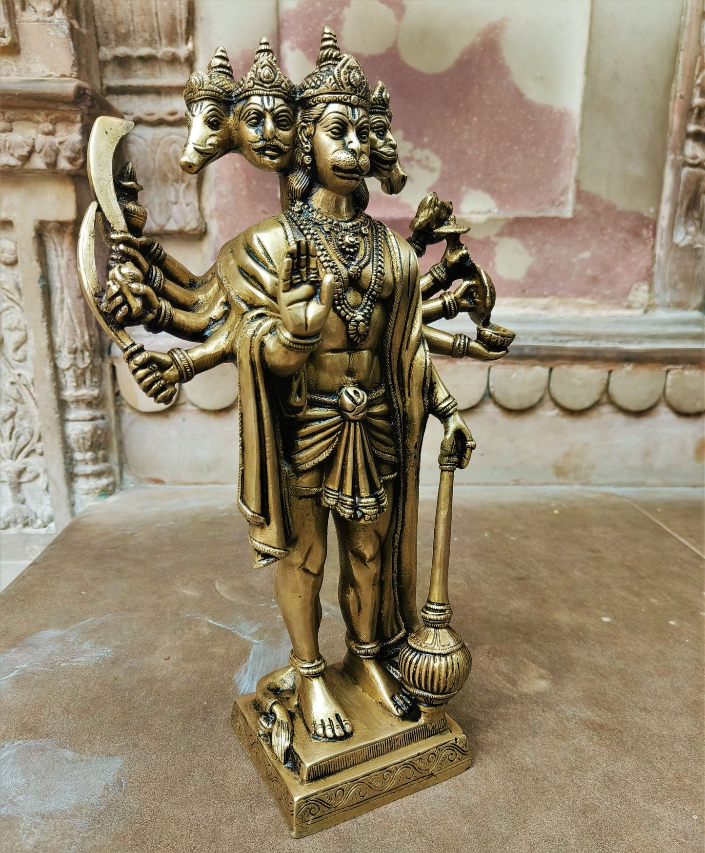 Brass Lord Hanuman Statue