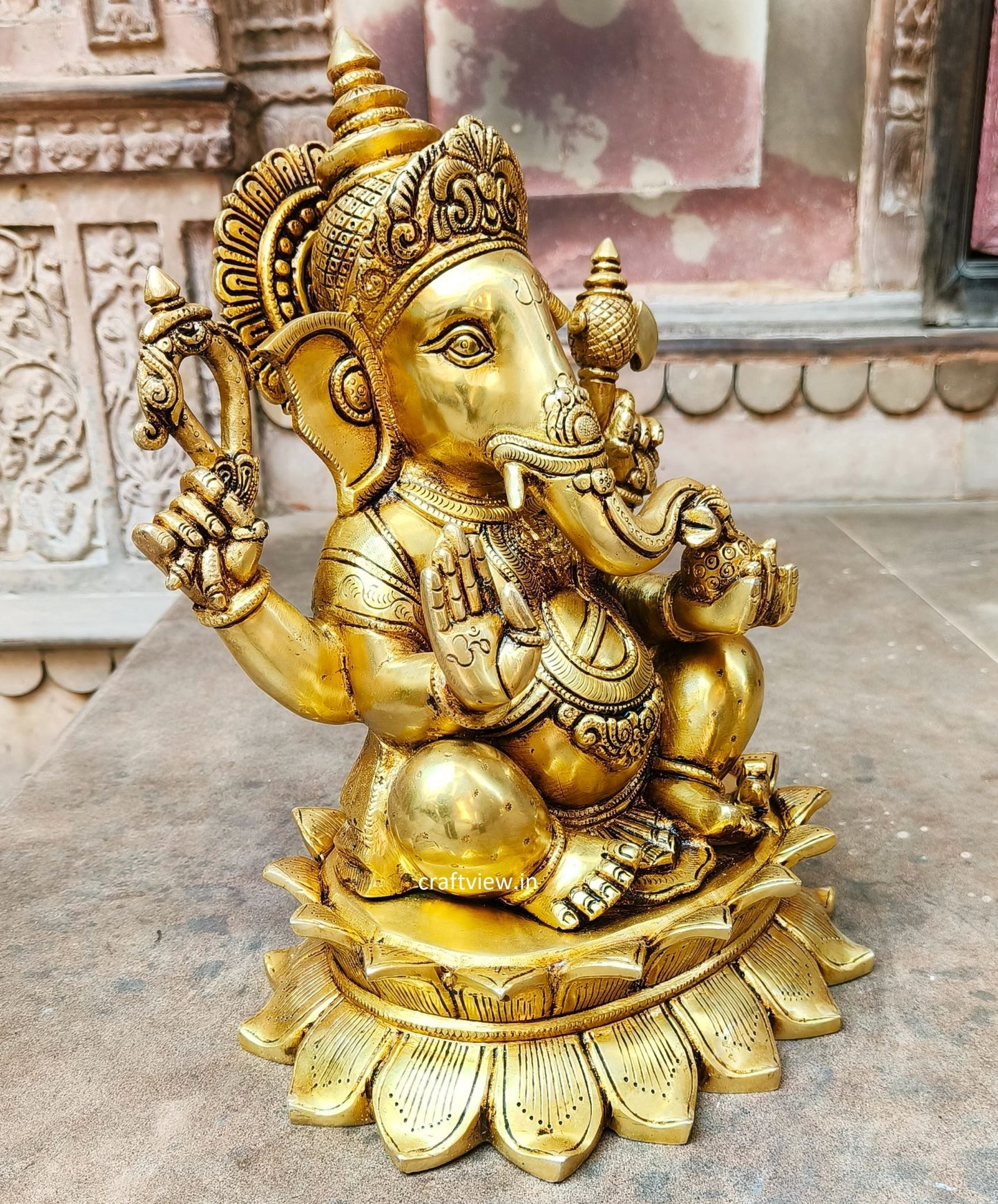 15" Brass Lord Ganesh Statue super fine