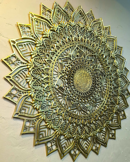Brass Wall Decorative mandala design Figurine Radiate Positivity & Charm