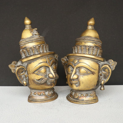 Shiva Gauri Mask Decorative Figurine