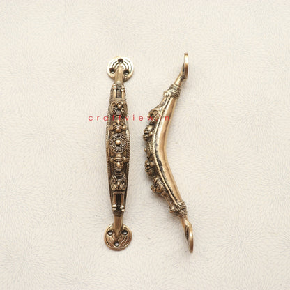 Brass Tribal Decorative Door Handle