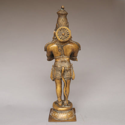 Brass Lord Hanuman Standing Statue