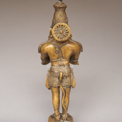 Brass Lord Hanuman Standing Statue
