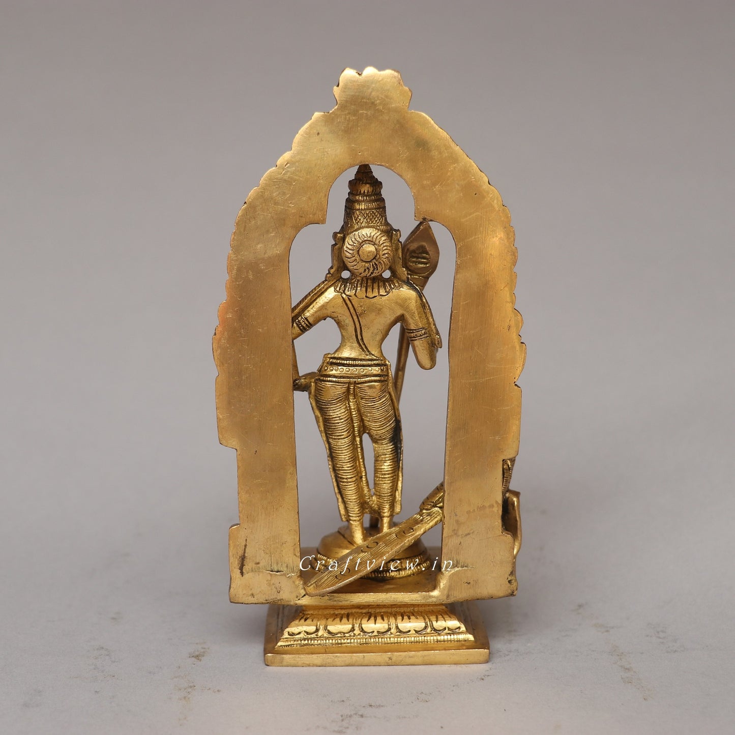 Brass Murgan idol With Prabhavali