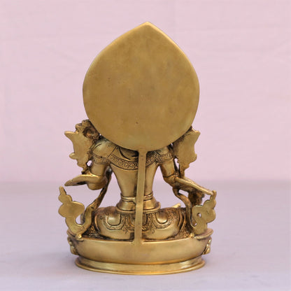 Brass Goddess Tara Statue 11"