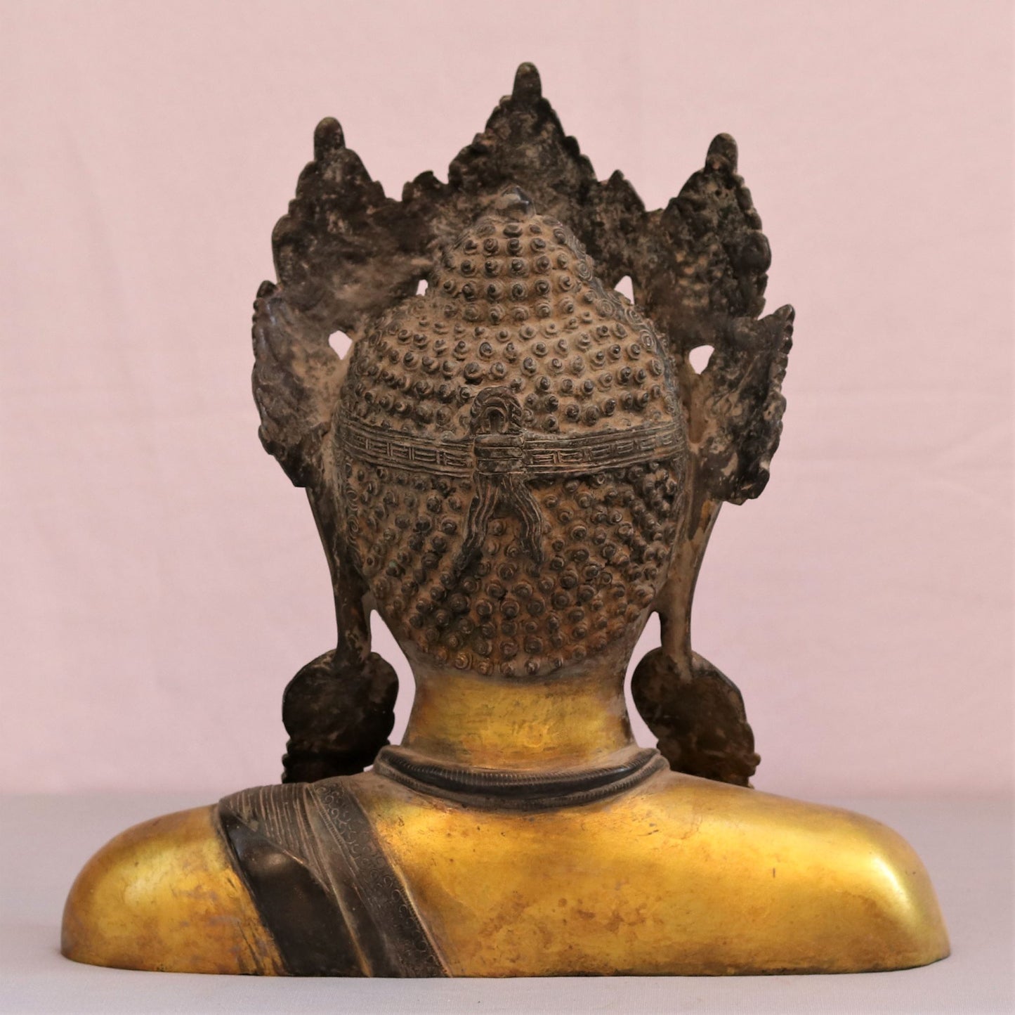 Artistic Crown King Buddha Bust 15"